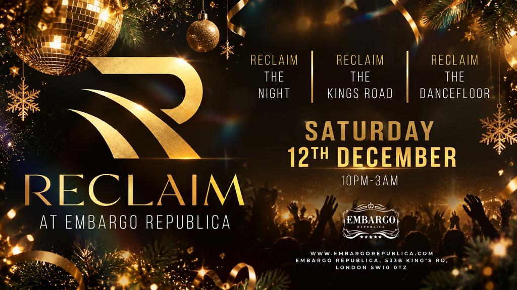 Reclaim - Every Saturday (18+)