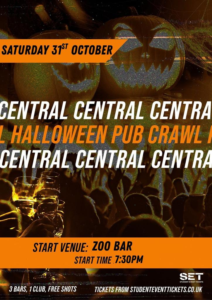HALLOWEEN CENTRAL PUB CRAWL - SATURDAY 31ST OCTOBER