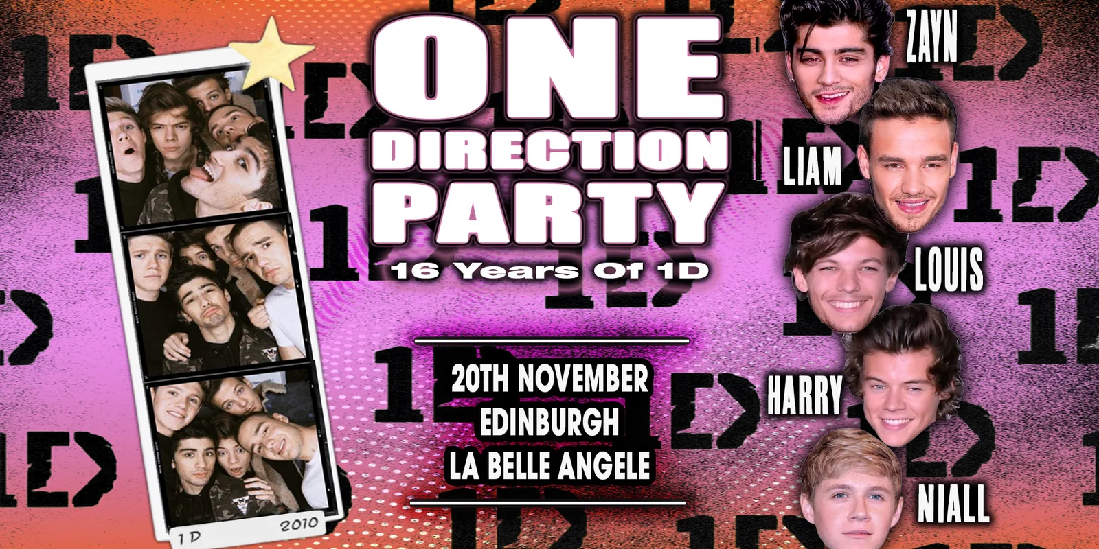 16 Years Of One Direction (Edinburgh)