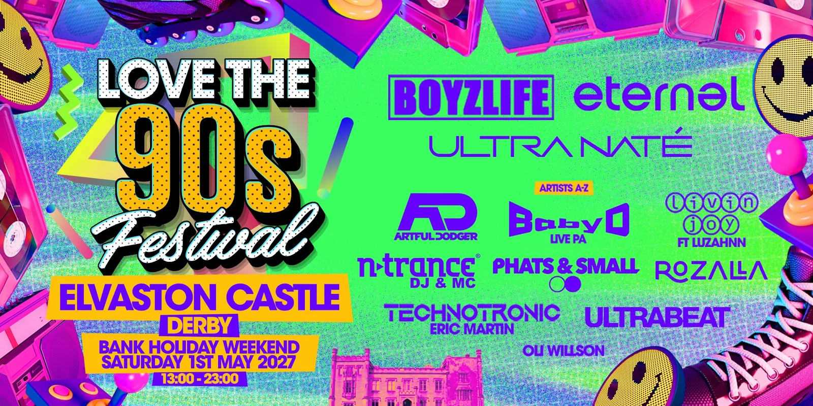 Love the 90s Festival 2027 | Elvaston Castle, Derby