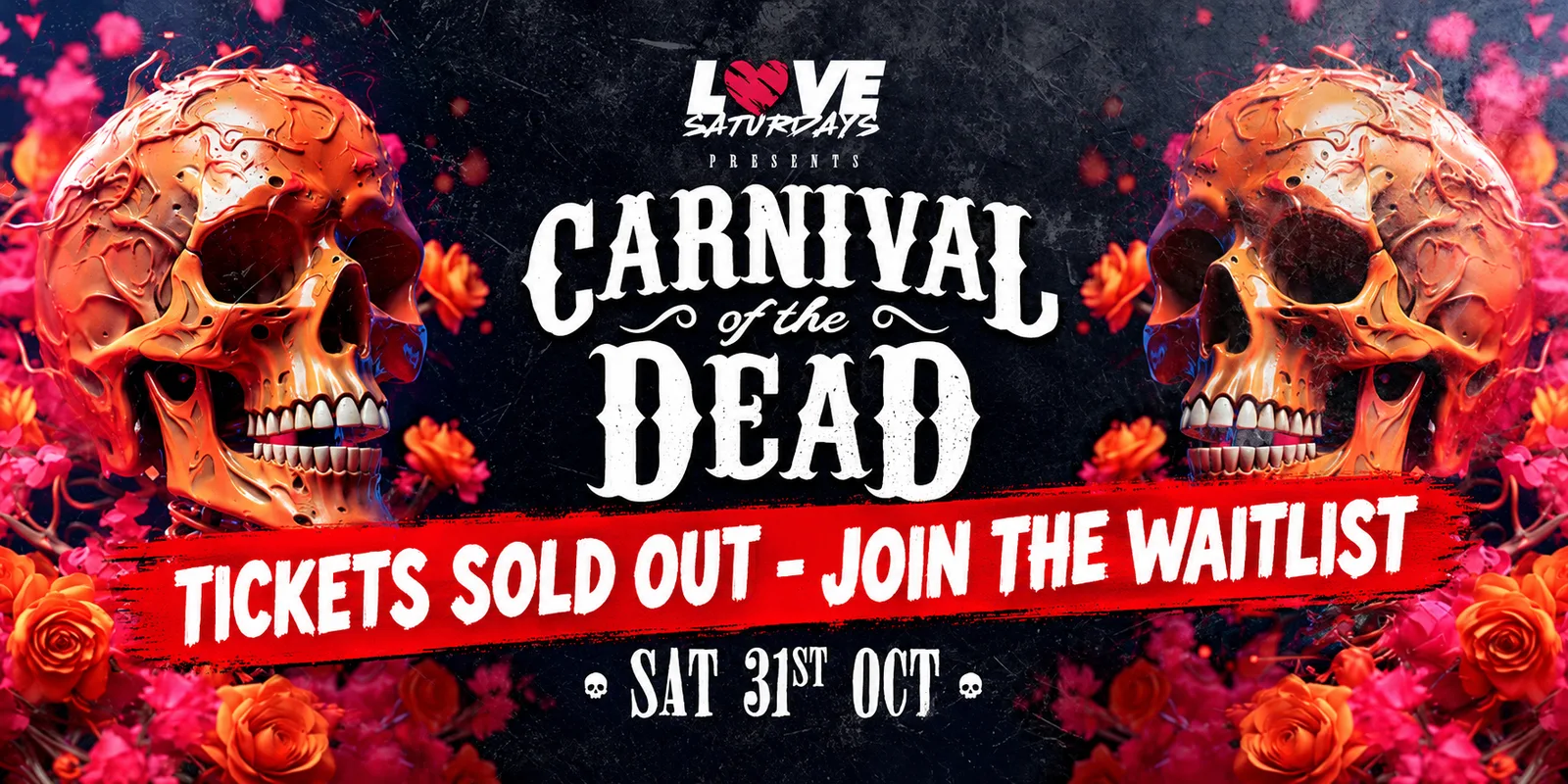 💀 Carnival of the Dead Halloween 🦇 Doors Open 9pm! 💀 VIP Tables Now Available 🍷