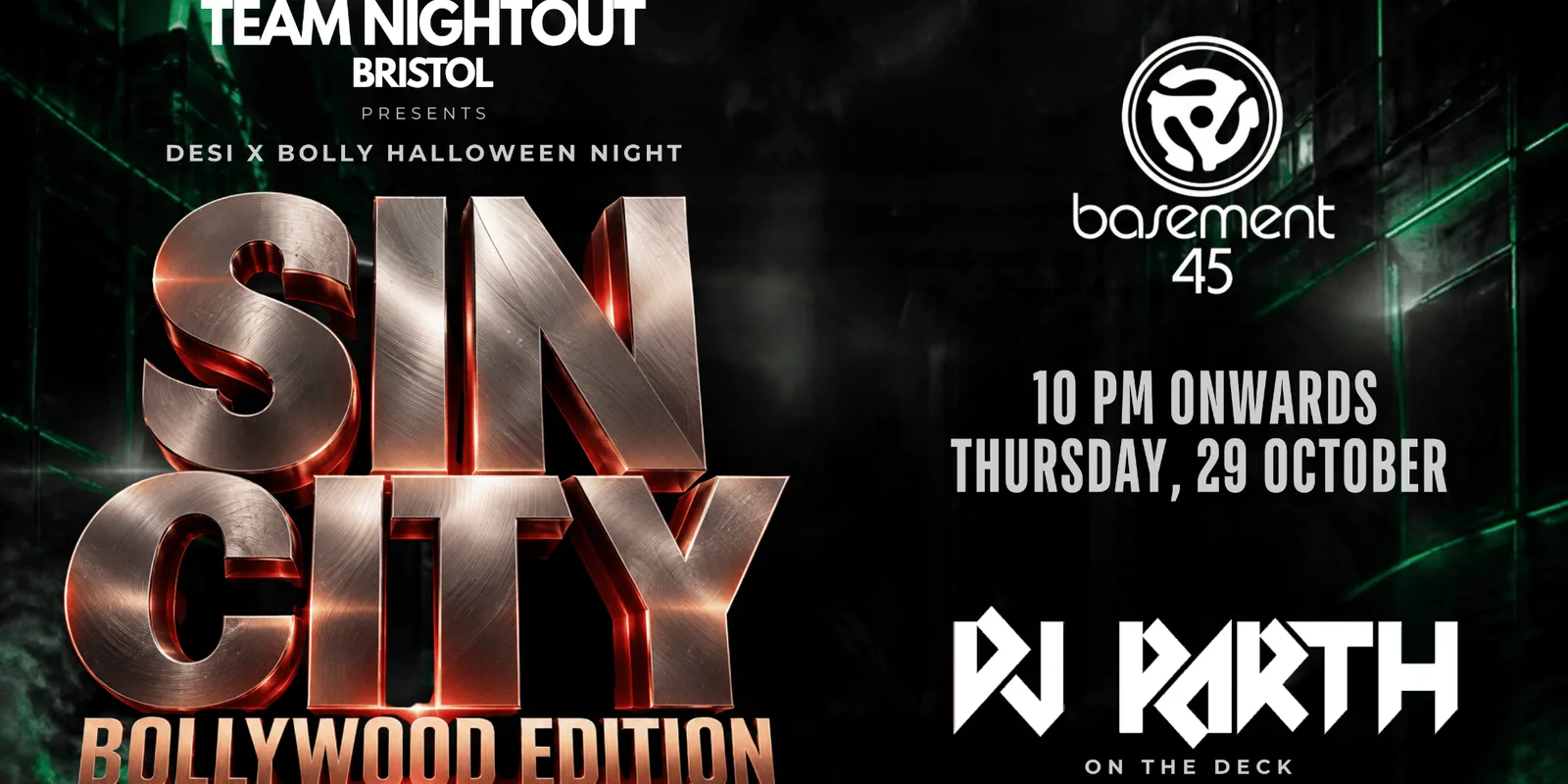 Bollywood x DESI HALLOWEEN Night | Bollywood Night Bristol