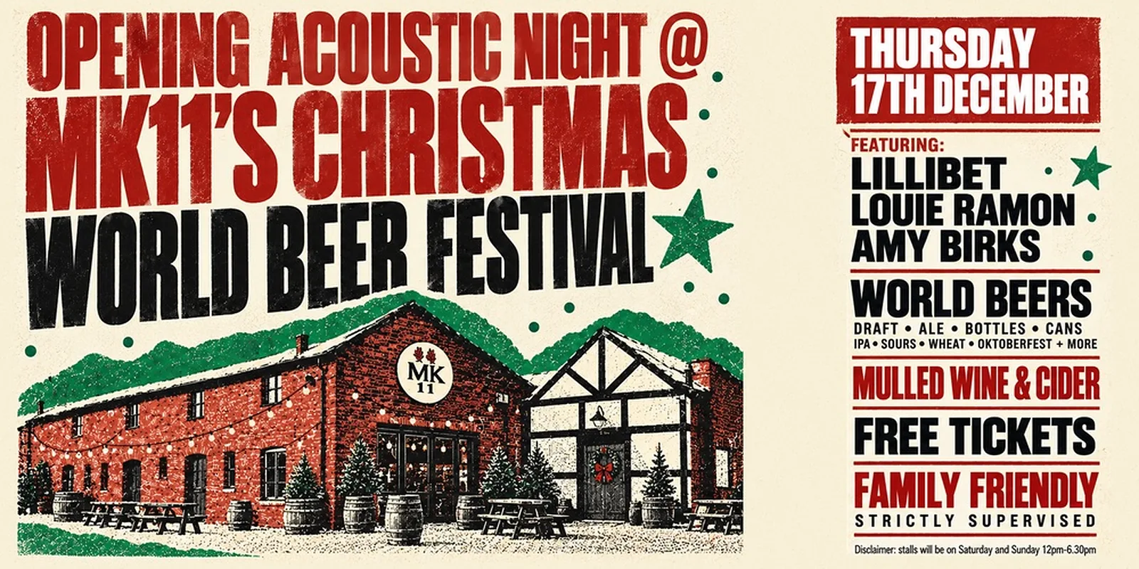 Acoustic Night @ MK11's World Beer Festival - Free Entry
