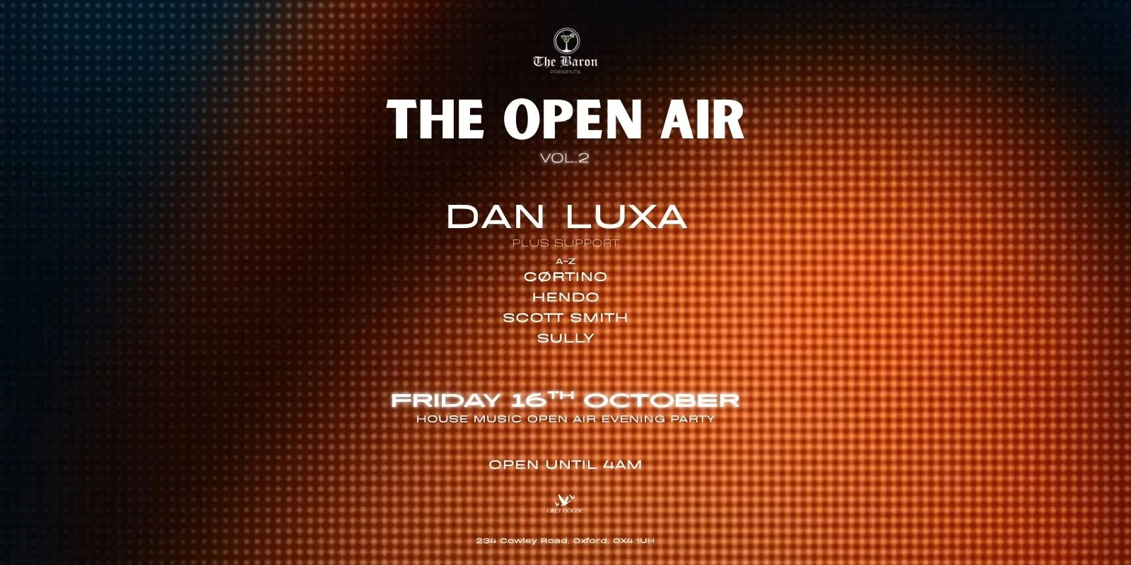 The Open Air Vol.2 W/ Dan Luxa + Friends