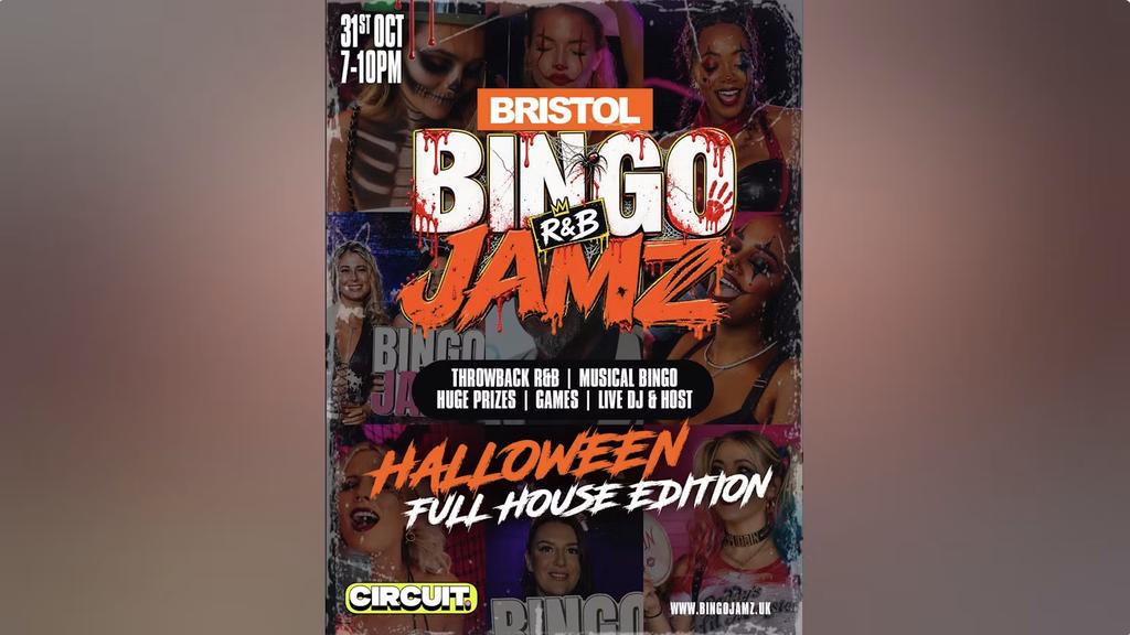 Bingo Jamz: Halloween Edition-Sat 31st - TICKET LINK IN BIO