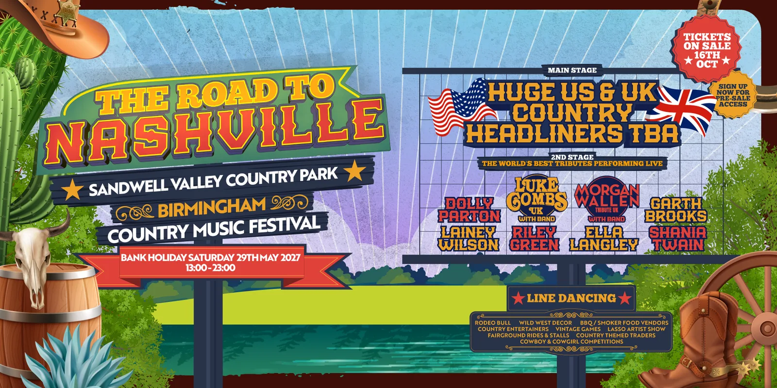 Road to Nashville Outdoor Festival 2027 | Sandwell Country Park