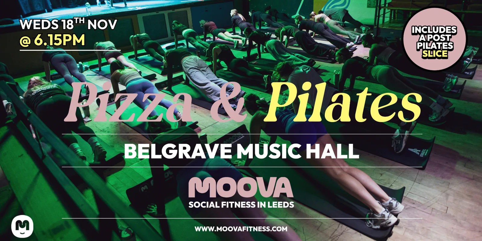 PIZZA & PILATES w/ Jess - Weds 18th Nov @ 6.15pm