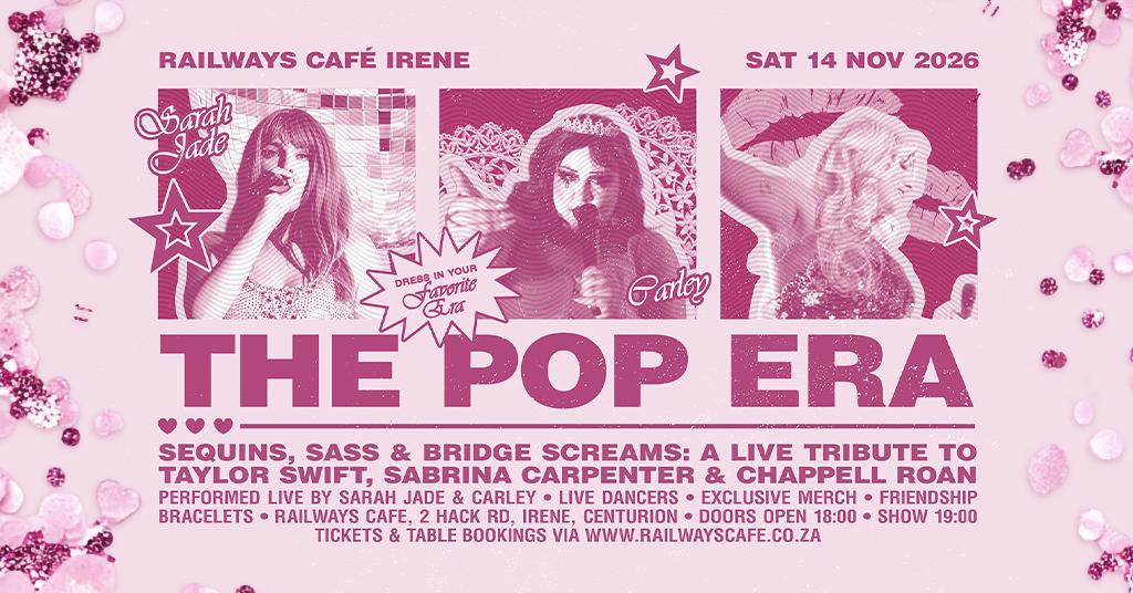 The Pop Era:  A live tribute to Sabrina Carpenter, Chappell Roan, and Taylor Swift at Railways Café