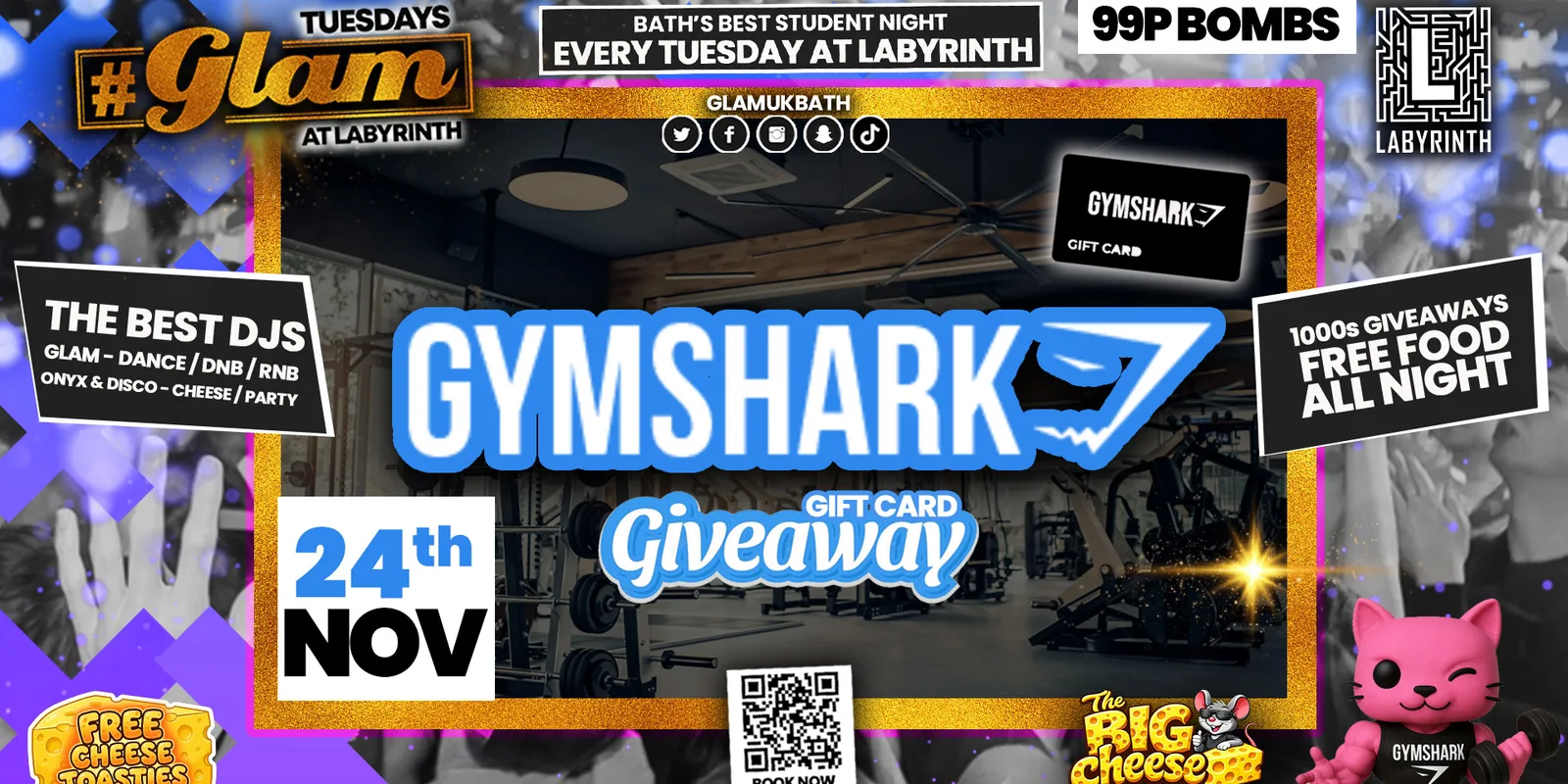π» GLAM | π¦ GYM SHARK GIVEAWAY π¦ | With 99p BombsβΌοΈ
