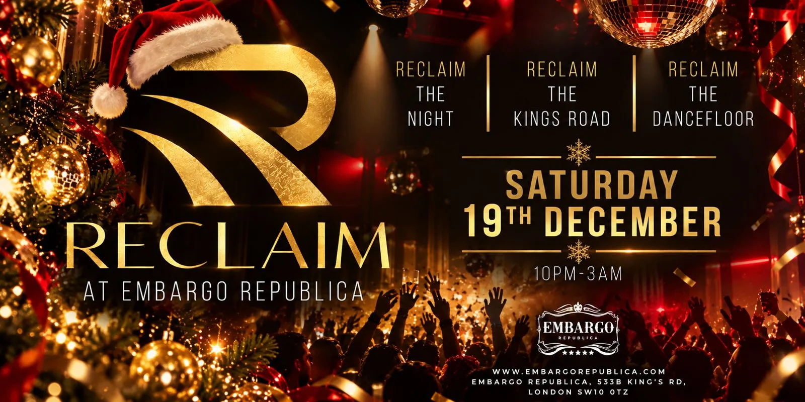 Reclaim - Every Saturday (18+)