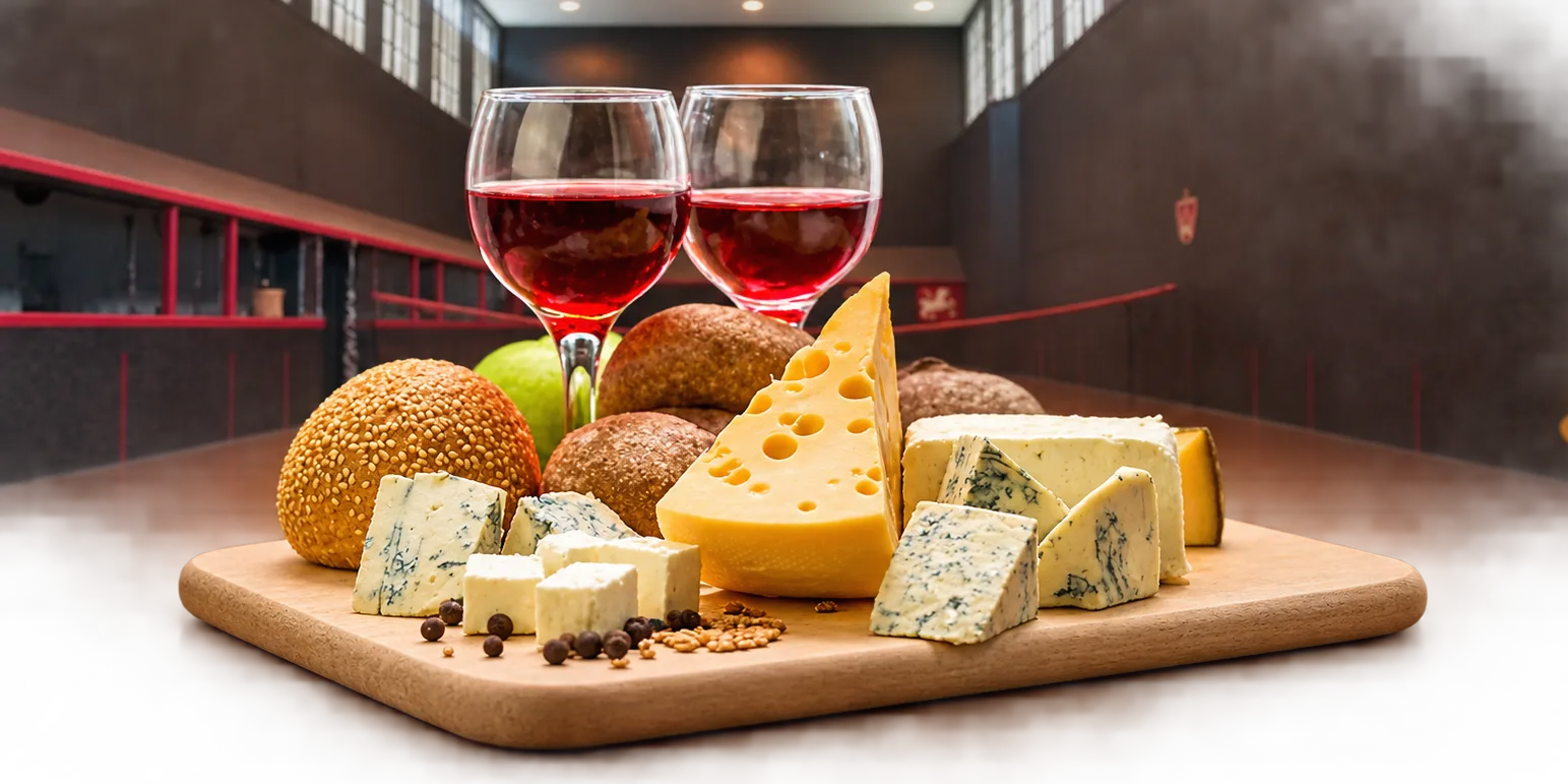 Real Tennis Wine and Cheese