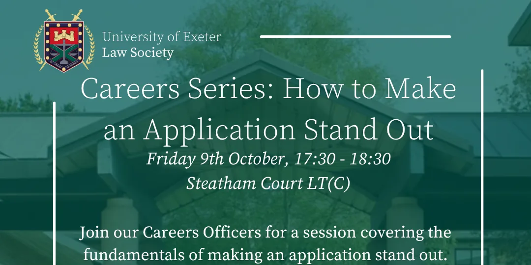 Careers Series: How to Make an Application Stand Out