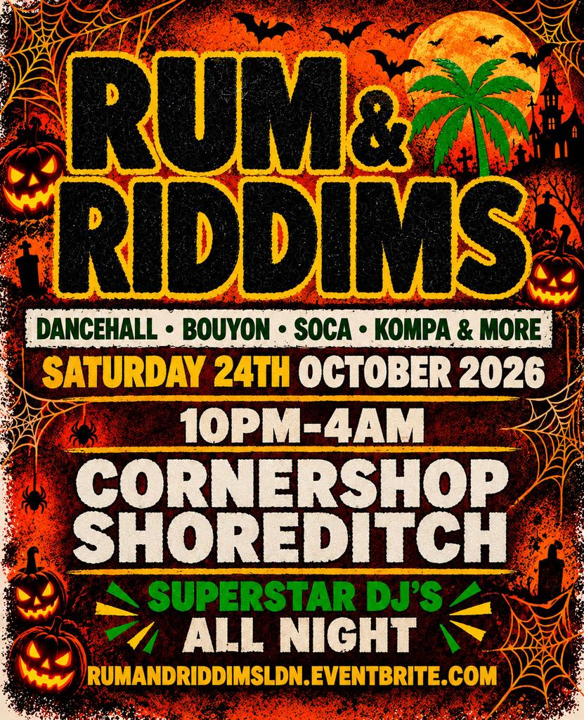 RUM & RIDDIMS – THE BEST OF THE CARIBBEAN | FREE ENTRY BEFORE 12AM