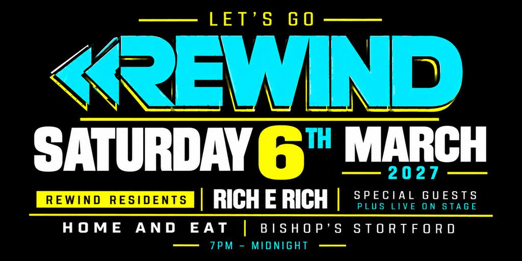 Rewind @ Home & Eat Bishop's Stortford