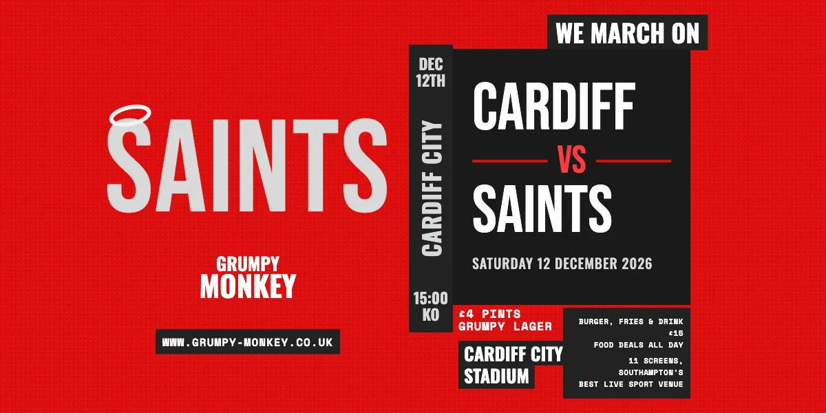 Saints vs Blackburn Rovers – Live at Grumpy Monkey ⚽🔴⚪