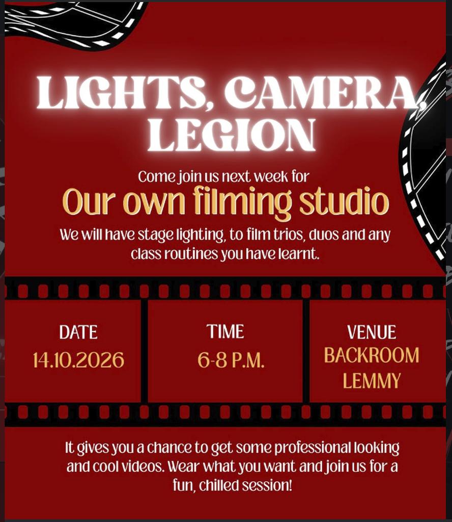 Lights, Camera, Legion!