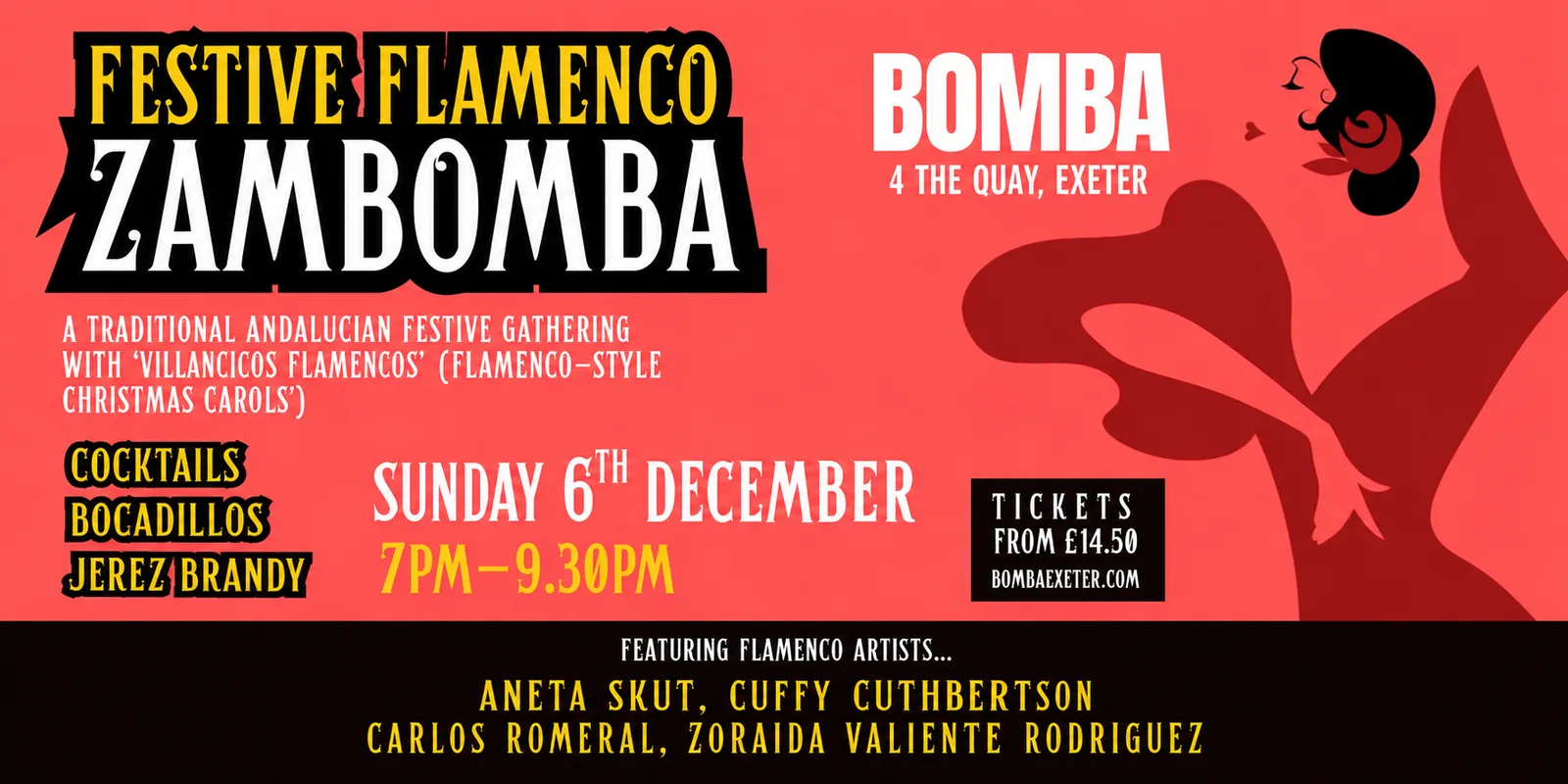 FESTIVE FLAMENCO ZAMBOMBA NIGHT - 06.12.26 - Bomba Exeter