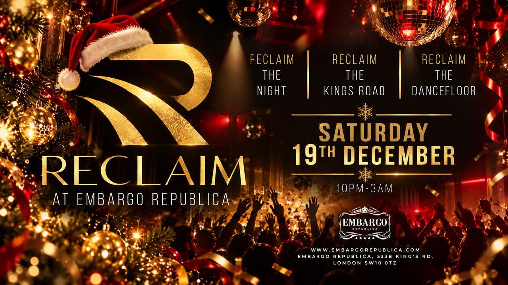 Reclaim - Every Saturday (18+)