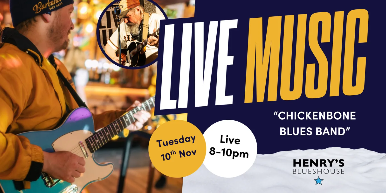 Henry Blues - “CHICKENBONE BLUES BAND” LIVE!