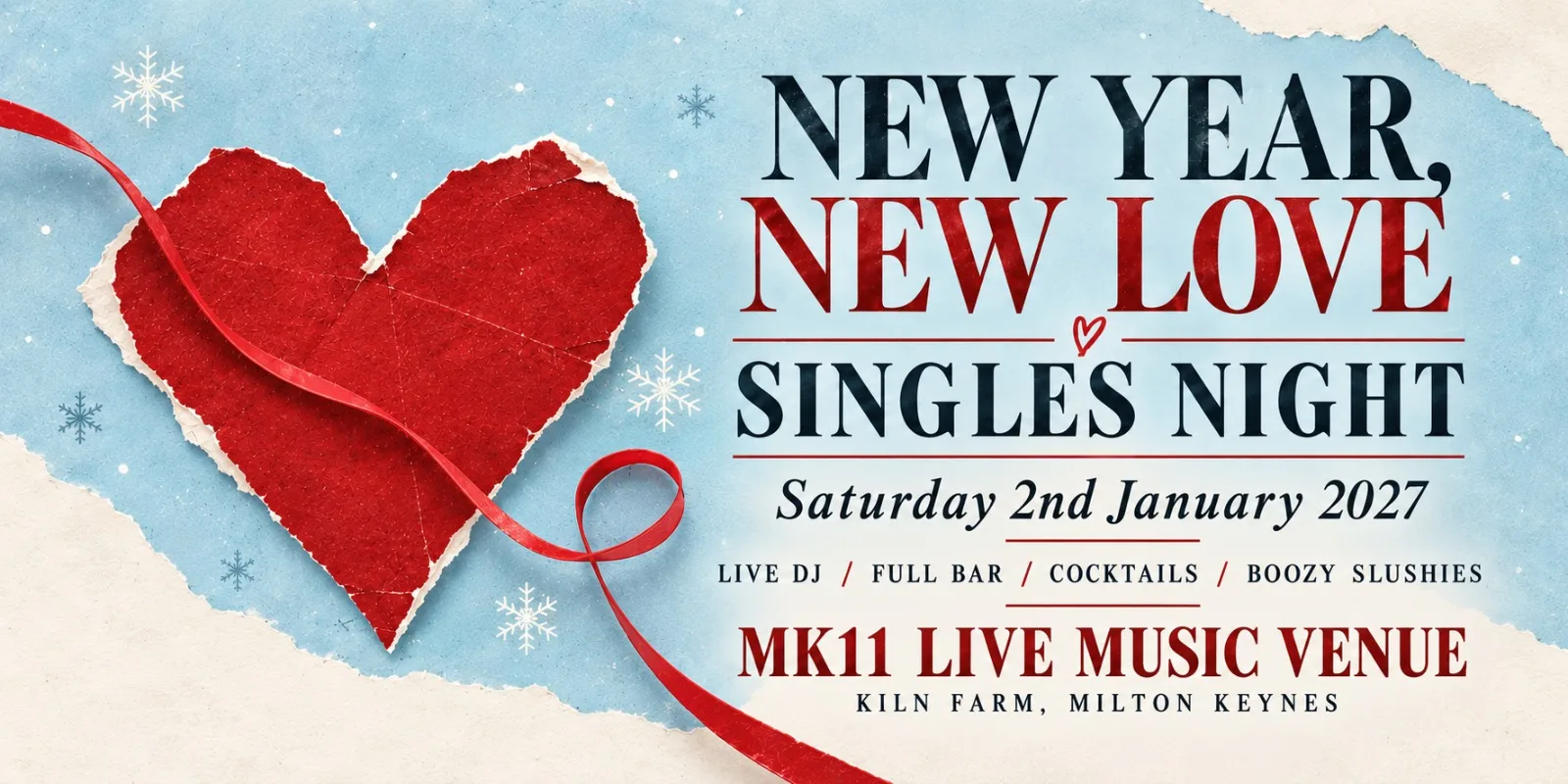 New Year, New Love - Singles Night - Free Entry