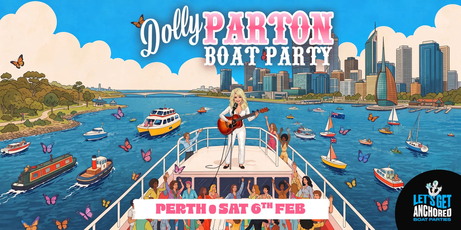 Dolly Parton Boat Party - Perth