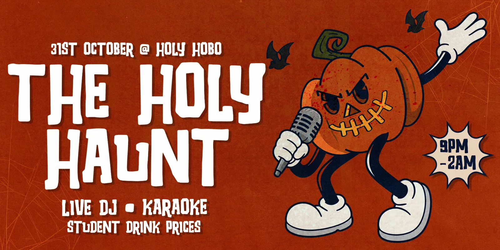 πͺπ THE HOLY HAUNT - 2-4-1 ALL NIGHT DRINKS ππͺ LIVE DJ & KARAOKE HALLOWEEN SATURDAY @ HOLY HOBO