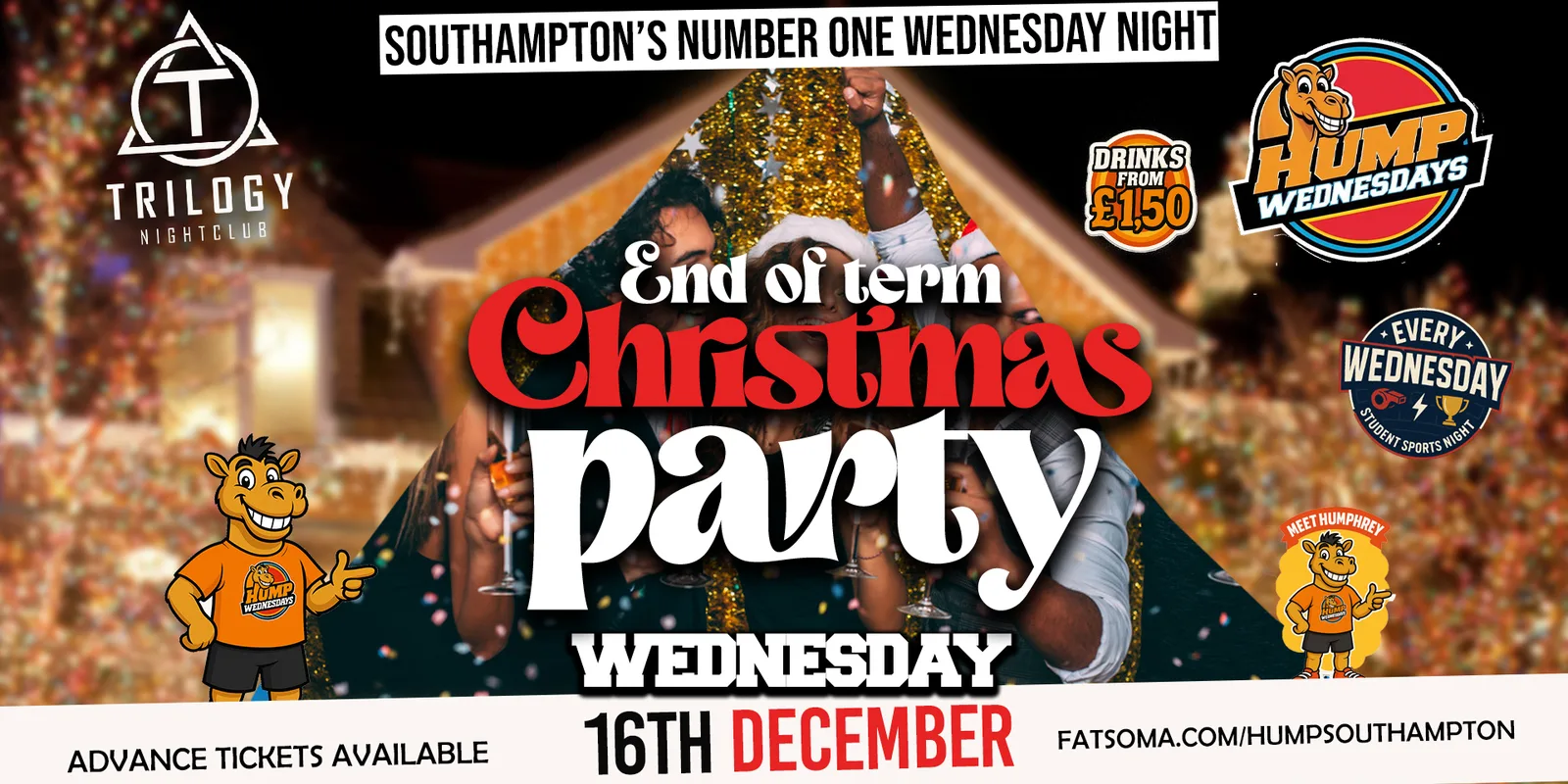 🐫 Hump Wednesdays 🐫 End of Term Christmas Party 🎄