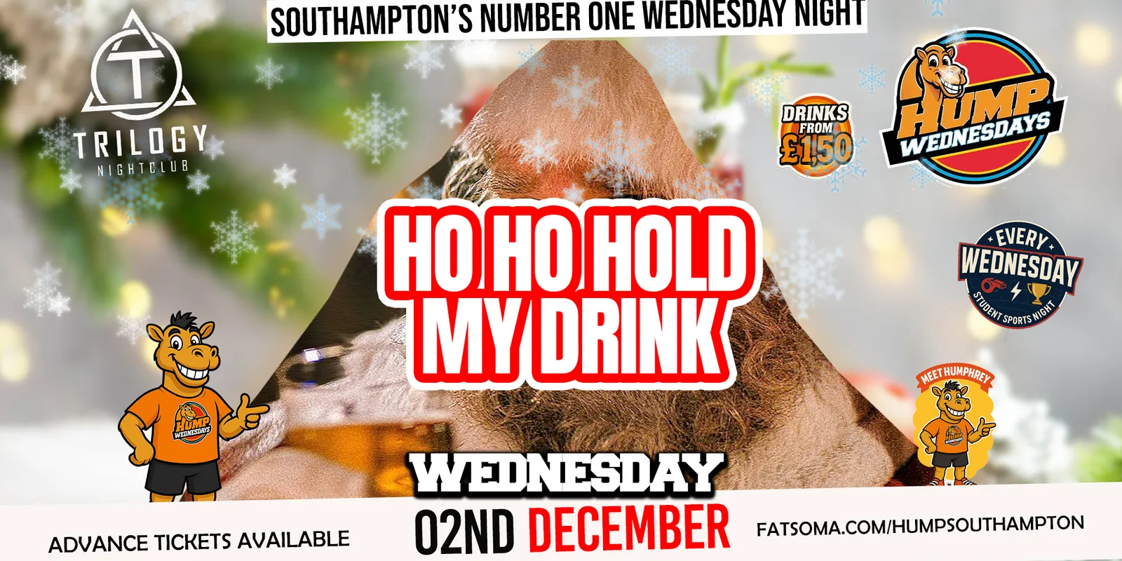 🐫 Hump Wednesdays 🐫 Ho Ho Hold My Drink! 🧑🏾‍🎄🎅🏻