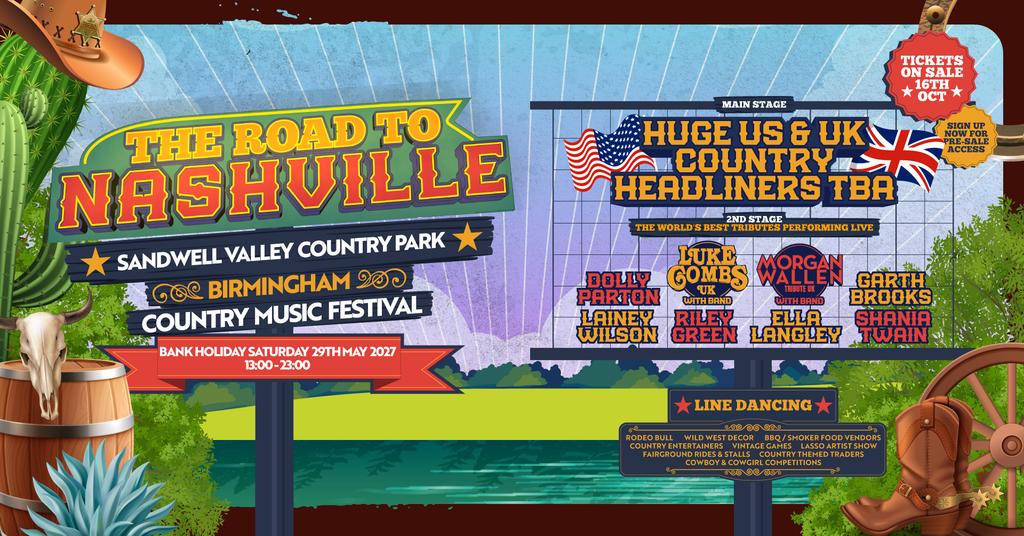 Road to Nashville Outdoor Festival 2027 | Sandwell Country Park
