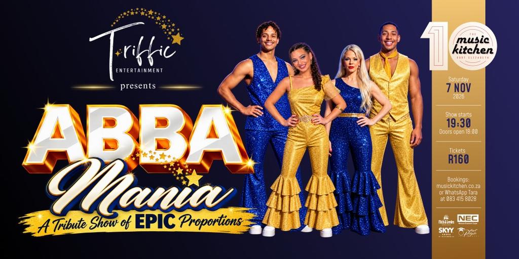 ABBA Mania presented by Triffic entertainment Sat 7th Nov