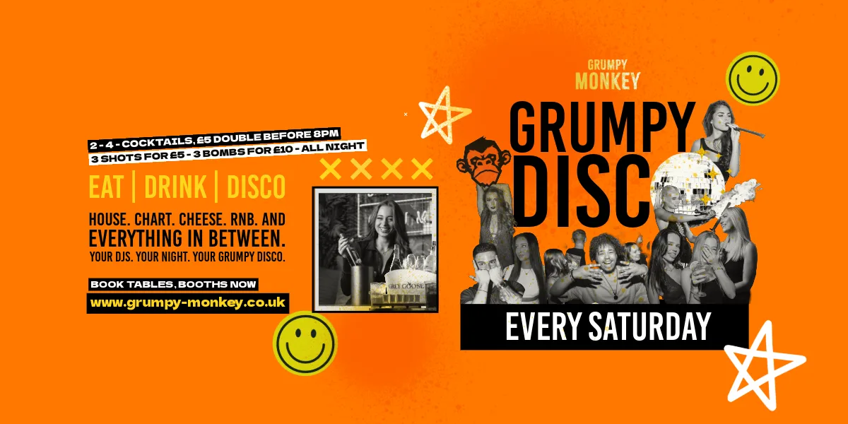 Grumpy Disco β Every Saturday πͺ©π