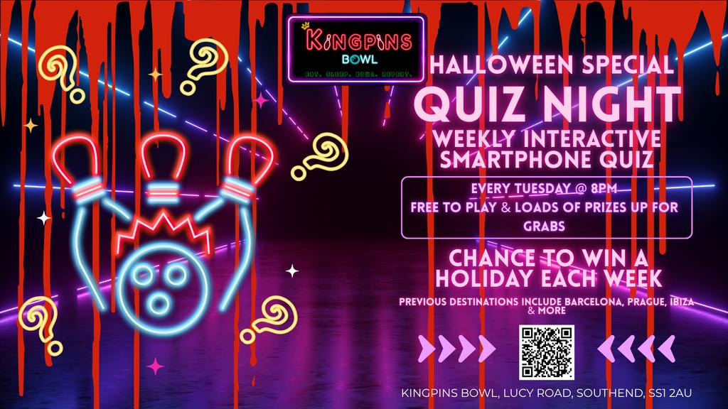 Weekly iQUIZ @ Kingpins - Halloween Special - Tuesday 27th October