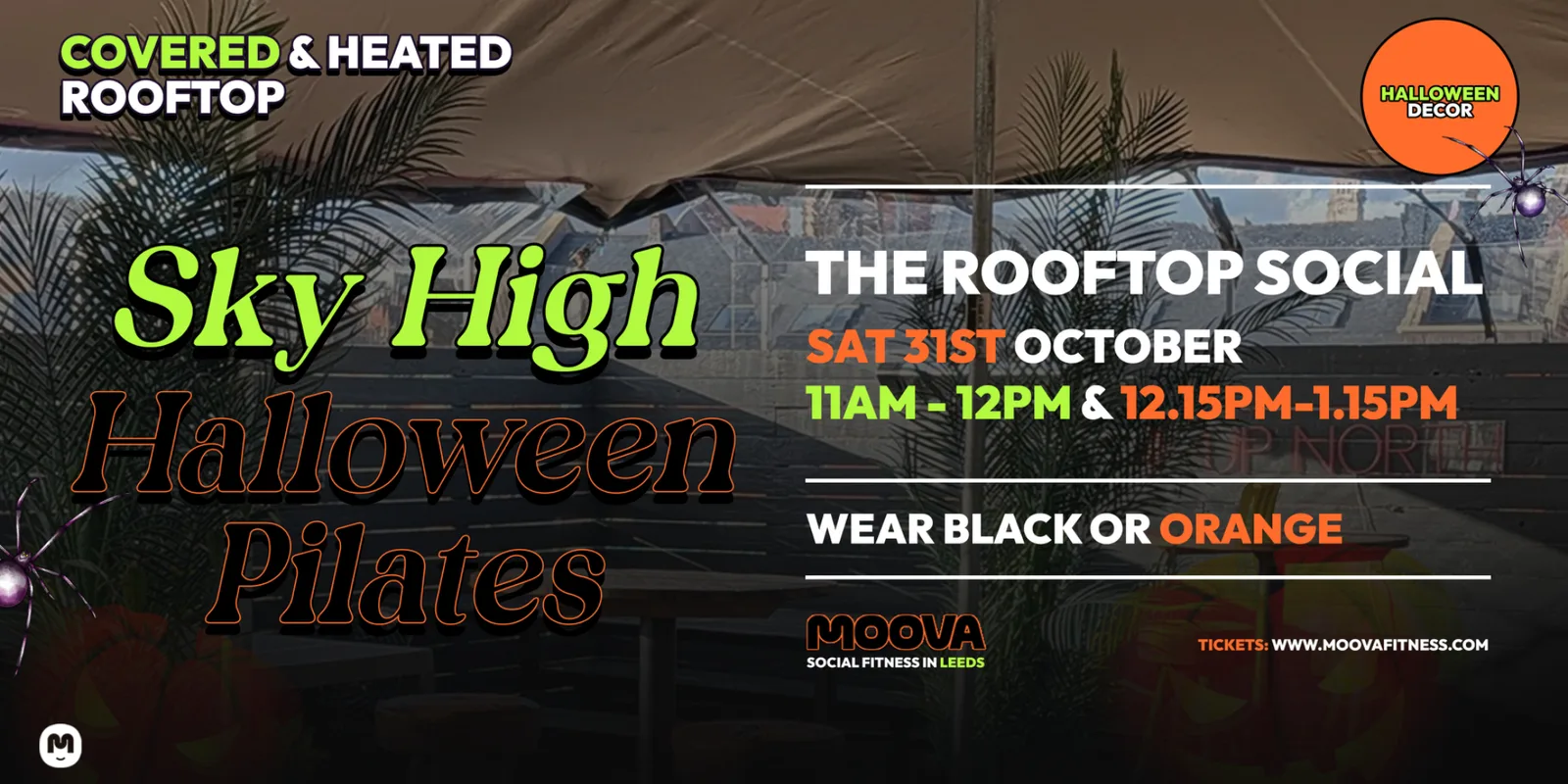 SKY HIGH HALLOWEEN PILATES w/ Lois @ The Rooftop Social - Sat 31st Oct