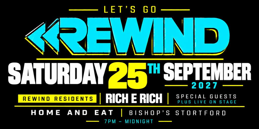 Rewind @ Home & Eat Bishop's Stortford